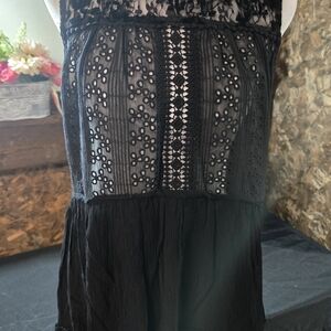 Knox Rose Black Lace Tank Top